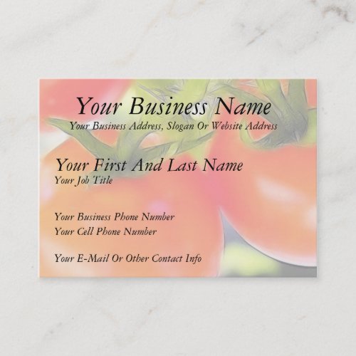 Tomatoes Close Up Business Card
