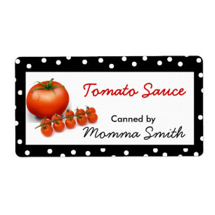 Tomatoes Custom Canning Labels