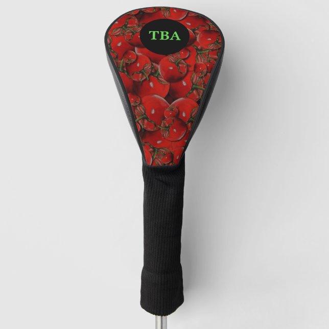 Tomatoes Golf Head Cover - Personalized Monogram (Front)