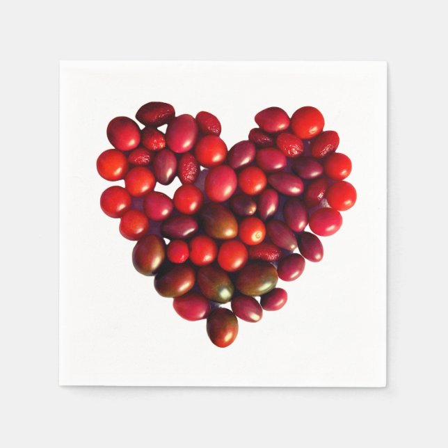 Tomatoes Heart  Napkins (Front)