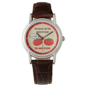 Tomatoes In Love Cute Romantic Valentine's Day Watch