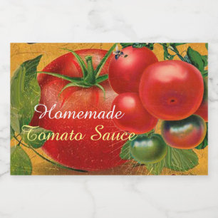 TOMATOES KITCHEN PRESERVES ,CANNINGS ,TOMATO SAUCE FOOD LABEL