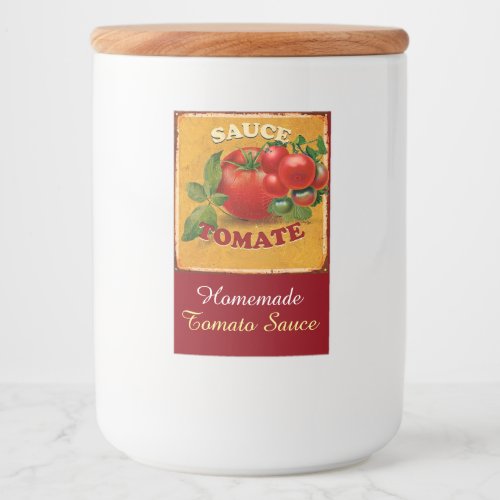 TOMATOES KITCHEN PRESERVES CANNINGS TOMATO SAUCE FOOD LABEL