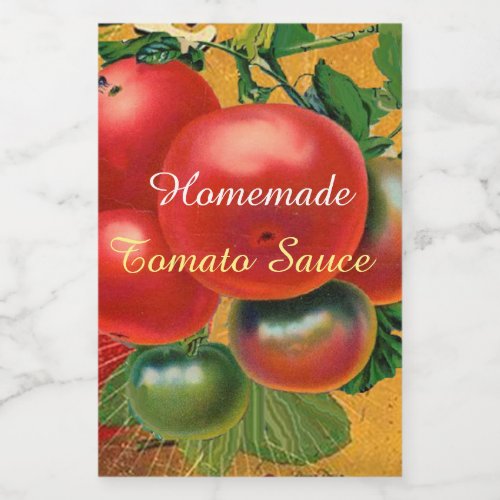 TOMATOES KITCHEN PRESERVES CANNINGS TOMATO SAUCE FOOD LABEL