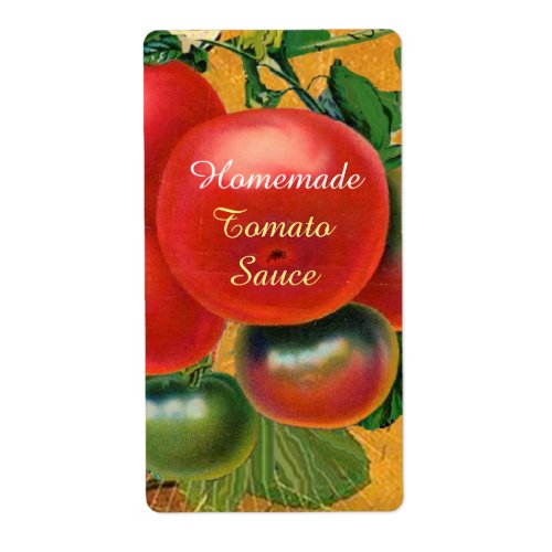 TOMATOES KITCHEN PRESERVES CANNINGS TOMATO SAUCE LABEL