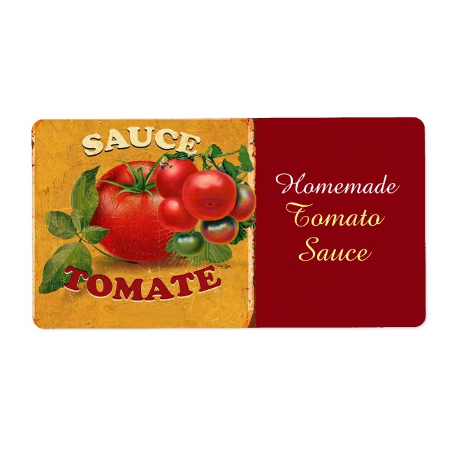 TOMATOES KITCHEN PRESERVES ,CANNINGS ,TOMATO SAUCE LABEL (Front)
