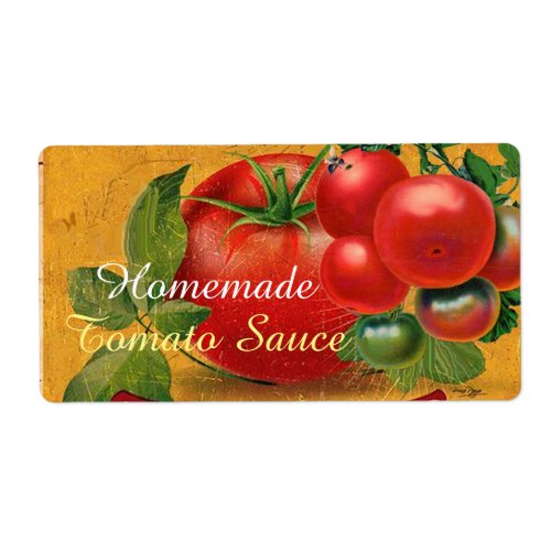 TOMATOES KITCHEN PRESERVES CANNINGS TOMATO SAUCE LABEL