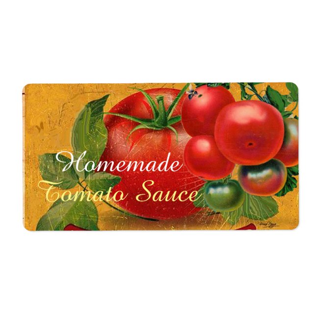 TOMATOES KITCHEN PRESERVES ,CANNINGS ,TOMATO SAUCE LABEL (Front)