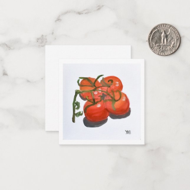 Tomatoes on the Vine Note Card (Front/Back In Situ)