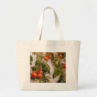 Tomatoes On Vine Large Tote Bag