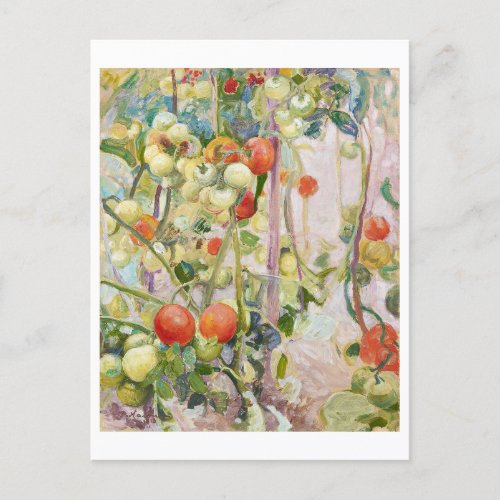 Tomatoes Painting by Pekka Halonen Postcard