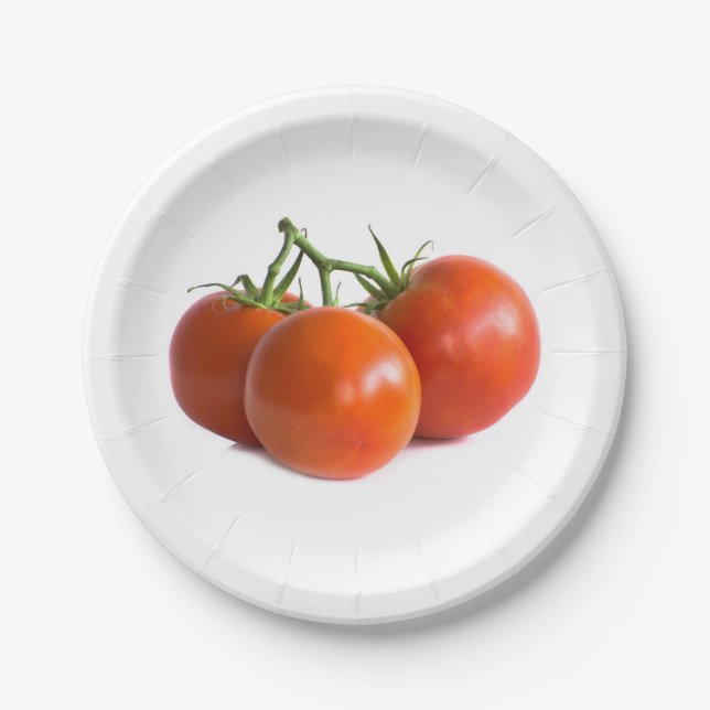 Tomatoes Paper Plates (Front)