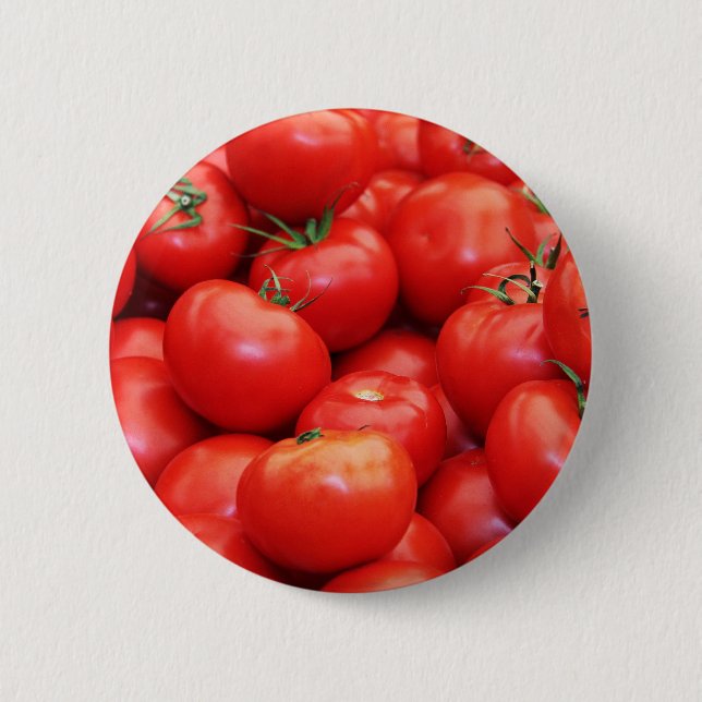 Tomatoes Pinback Button (Front)