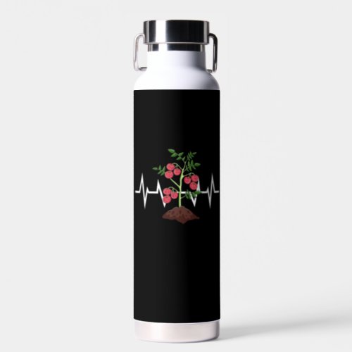 Tomatoes Plant Heartbeat  Water Bottle