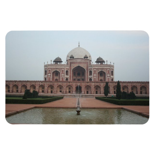 Tomb of Humayun Delhi India Magnet (Horizontal)
