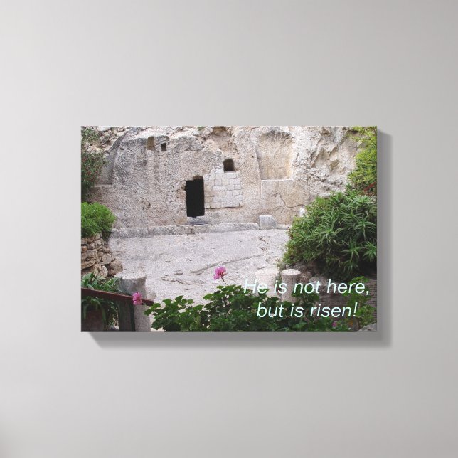 Tomb of Jesus Canvas Print (Front)