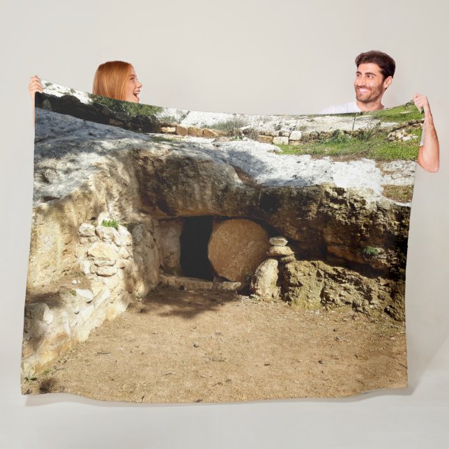 TOMB of JESUS Fleece Blanket (In Situ)