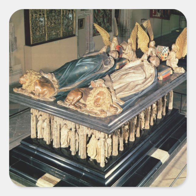 Tomb of John the Fearless  and Margaret of Square Sticker (Front)