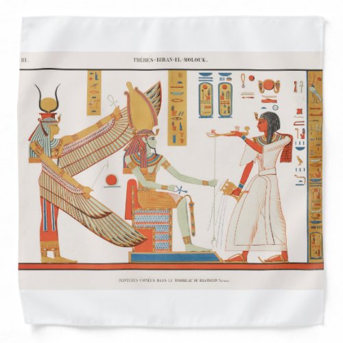 Tomb Of Ramses IV Egyptian Ancient Art Bandana