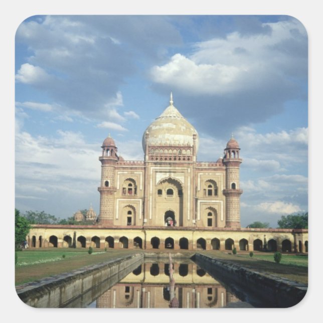 Tomb of Sardar Jang, Nawab of Oudh and Prime Minis Square Sticker (Front)