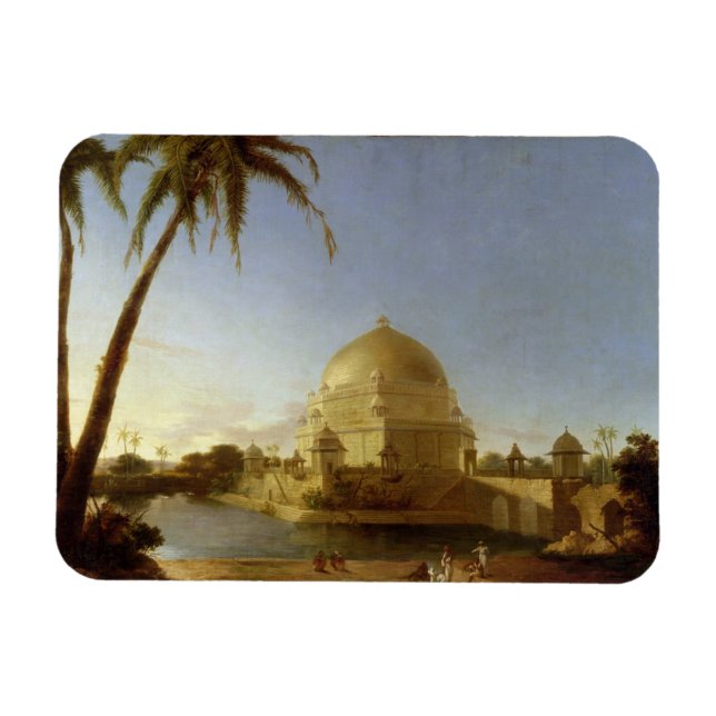 Tomb of Sher Shah, Sasaram, Bihar, c.1790 (oil on Magnet (Horizontal)