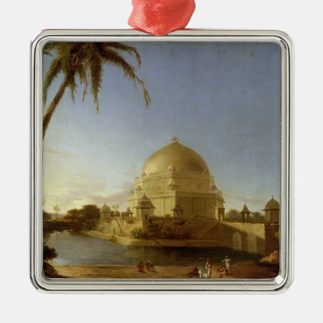 Tomb of Sher Shah, Sasaram, Bihar, c.1790 (oil on Metal Ornament (Front)