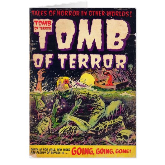 Tomb of Terror Going Going Gone Horror Comic Book Cards (Front)
