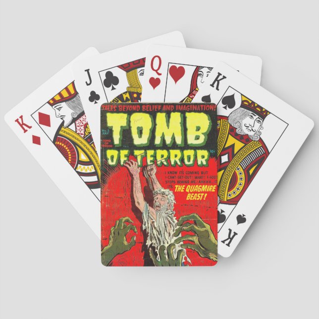 Tomb of Terror The Quagmire Beast Poker Cards (Back)