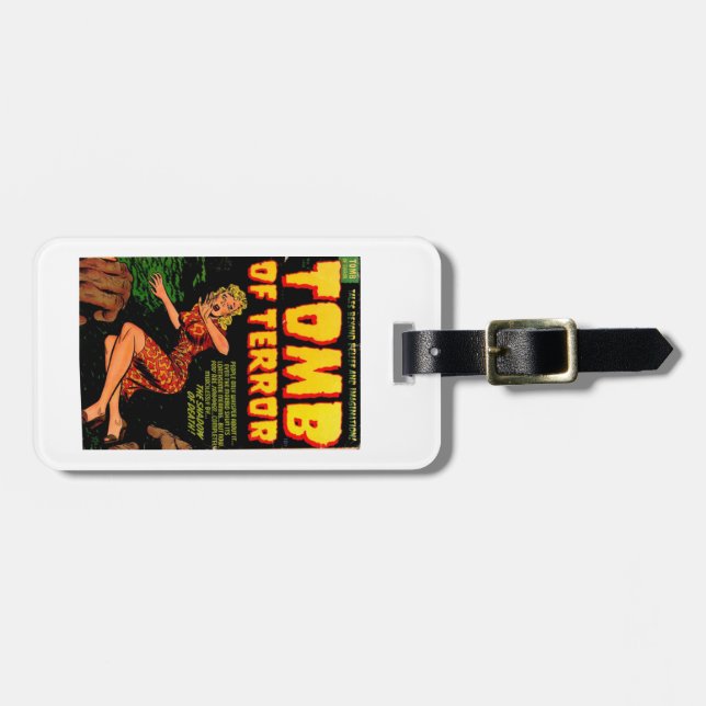 Tomb of Terror the Shadow of Death Luggage Tag. Tag (Front Horizontal)
