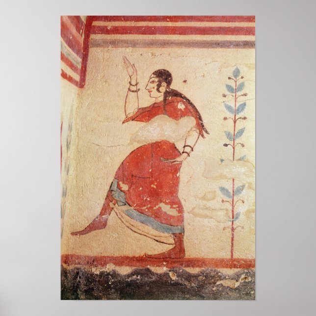 Tomb of the acrobats, detail of a dancer poster (Front)