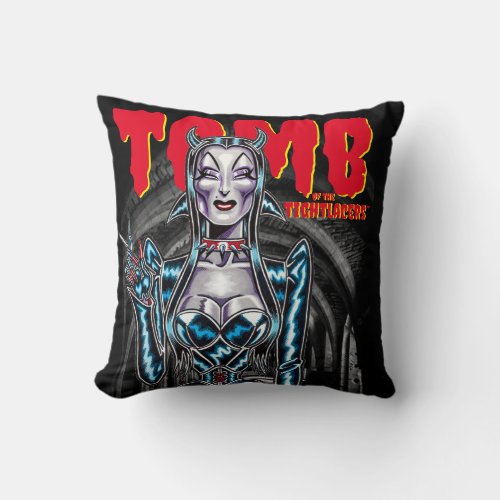 Tomb of the Tightlacers Throw Pillow