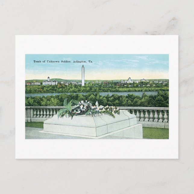 Tomb of the Unknown Soldier, Arlington, Virginia Postcard (Front)