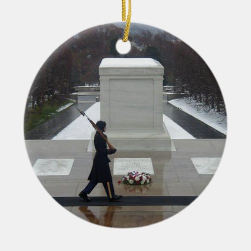 Tomb of the unknown soldier ceramic ornament