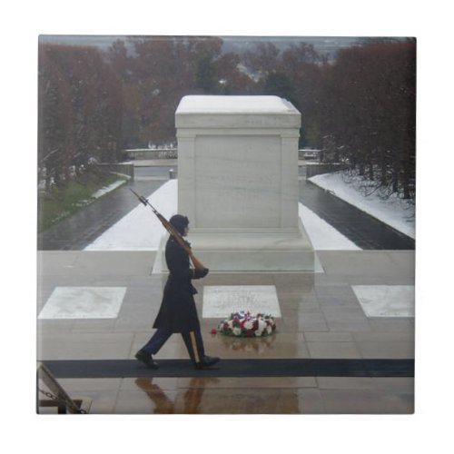 Tomb of the unknown soldier ceramic tile