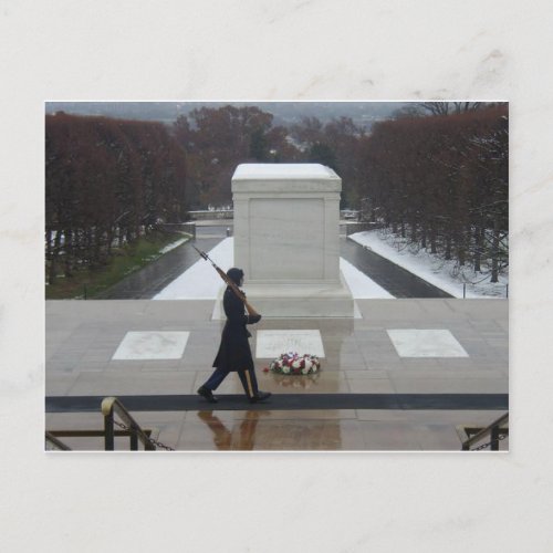 Tomb of the unknown soldier postcard