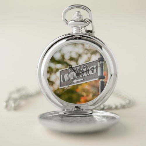 Tomb of the Unknown Soldier Sign Pocket Watch