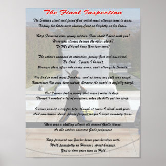 Tomb of Unknown Final Insection Poster