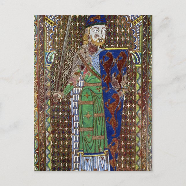 Tomb plaque of Geoffrey Plantagenet Postcard (Front)