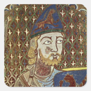 Tomb plaque of Geoffrey Plantagenet Square Sticker
