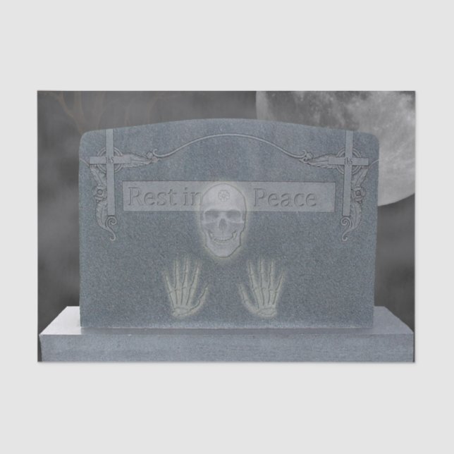 Tomb Stone Tissue Paper (Front)