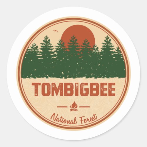 Tombigbee National Forest Classic Round Sticker