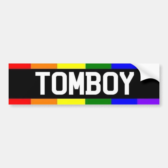 Tomboy Bumper Sticker (Front)