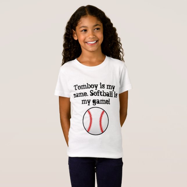 Tomboy is my name softball is my game T-Shirt (Front Full)