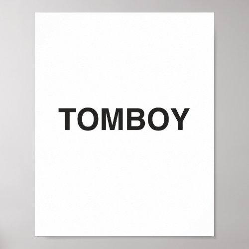 Tomboy Minimalistic Scandinavian  Poster