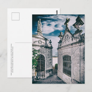 Tombs in a Catholic cemetery in Crato, Portalegre Postcard