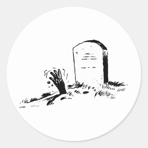 Tombstone And A Hand Stickers