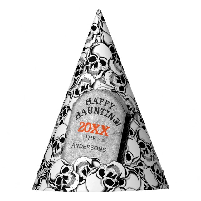 Tombstone and Skulls ID216 Party Hat (Front)