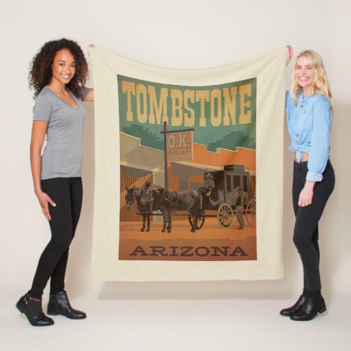 Tombstone Arizona Fleece Blanket