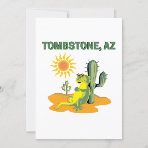 Tombstone Arizona Invitation