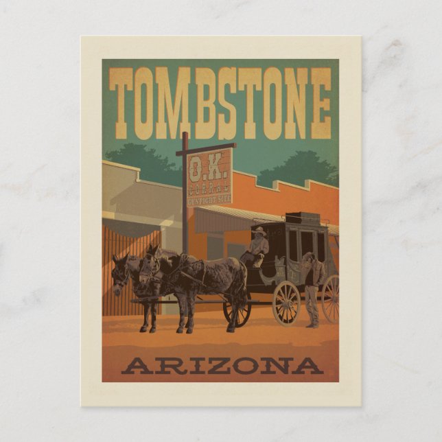 Tombstone, Arizona Postcard (Front)